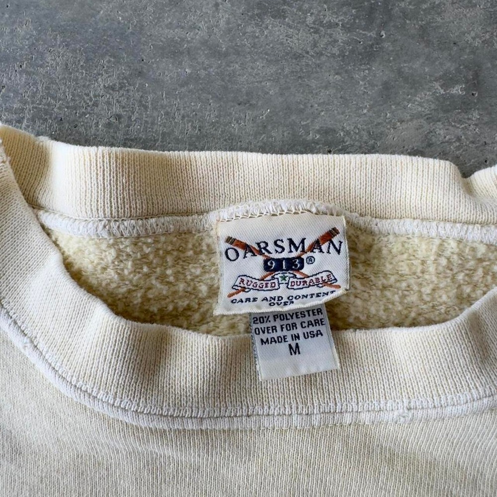 Vintage 90s heavyweight kiawah sunfaded yellow crewneck - Picture 2 of 6